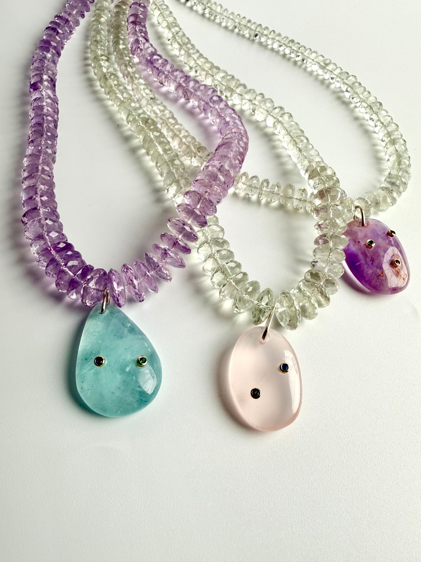 VIOLA with Aquamarine Charm