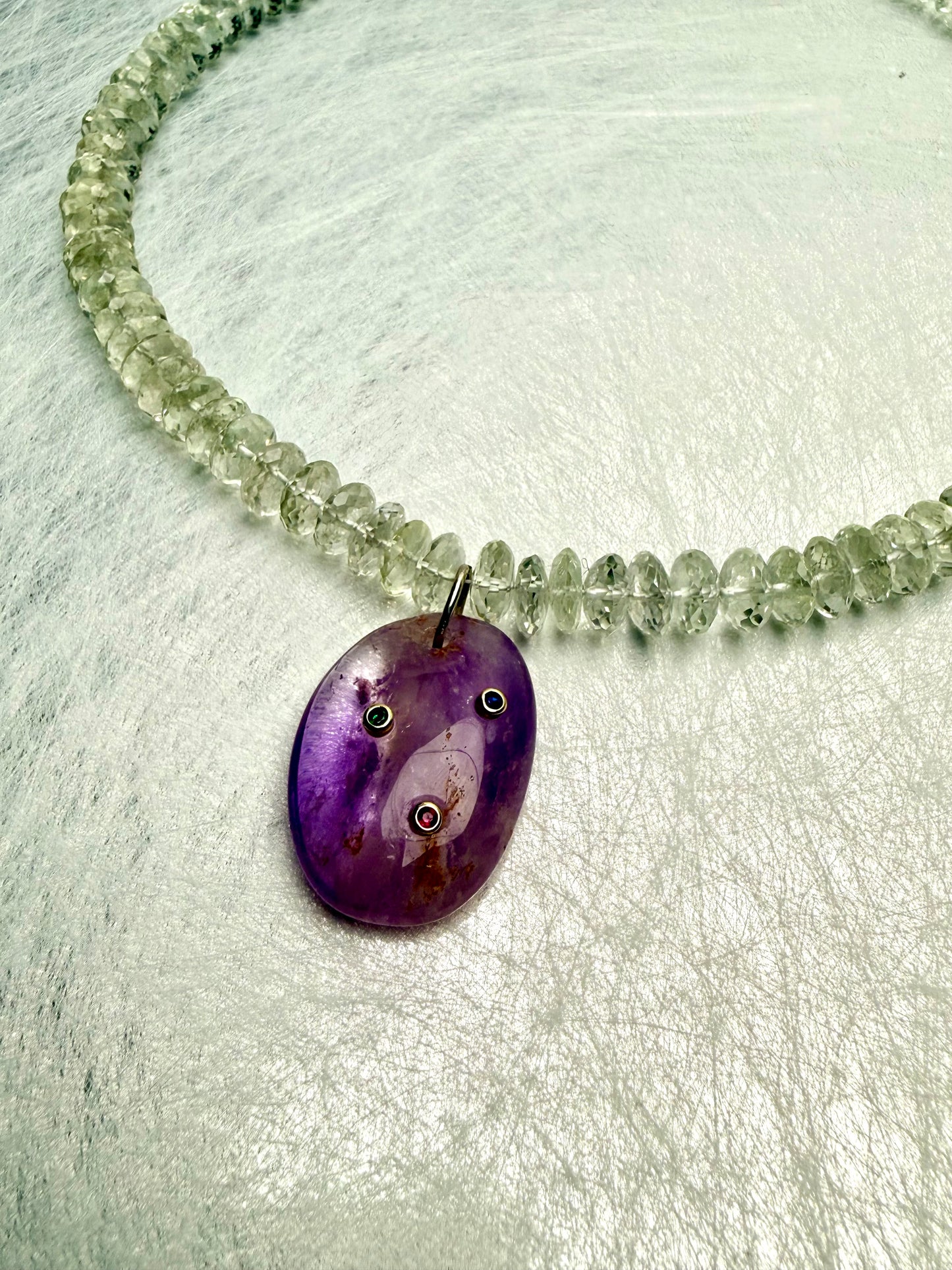 MOSS with Amethyst Charm